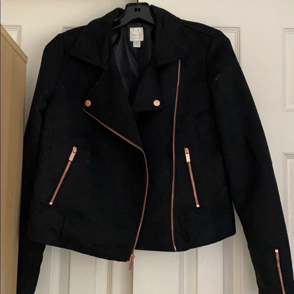 Lauren Conrad Suede Moto jacket